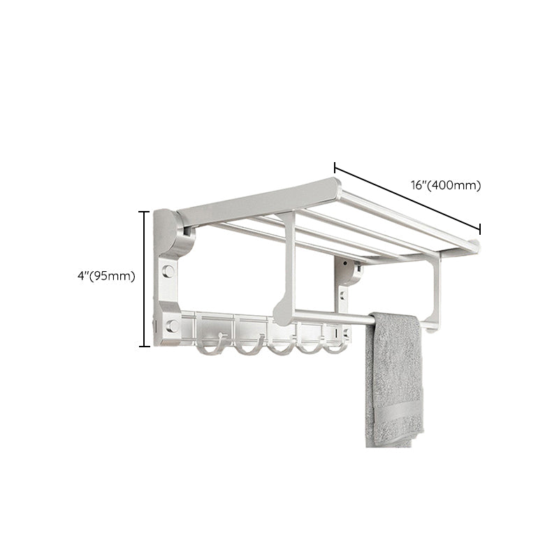 Skorter | Chrome/Black Classic Bathroom Accessories Set Modern Bath Shelf/Towel Bar & Paper Holder