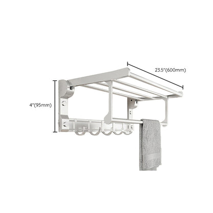 Skorter | Chrome/Black Classic Bathroom Accessories Set Modern Bath Shelf/Towel Bar & Paper Holder