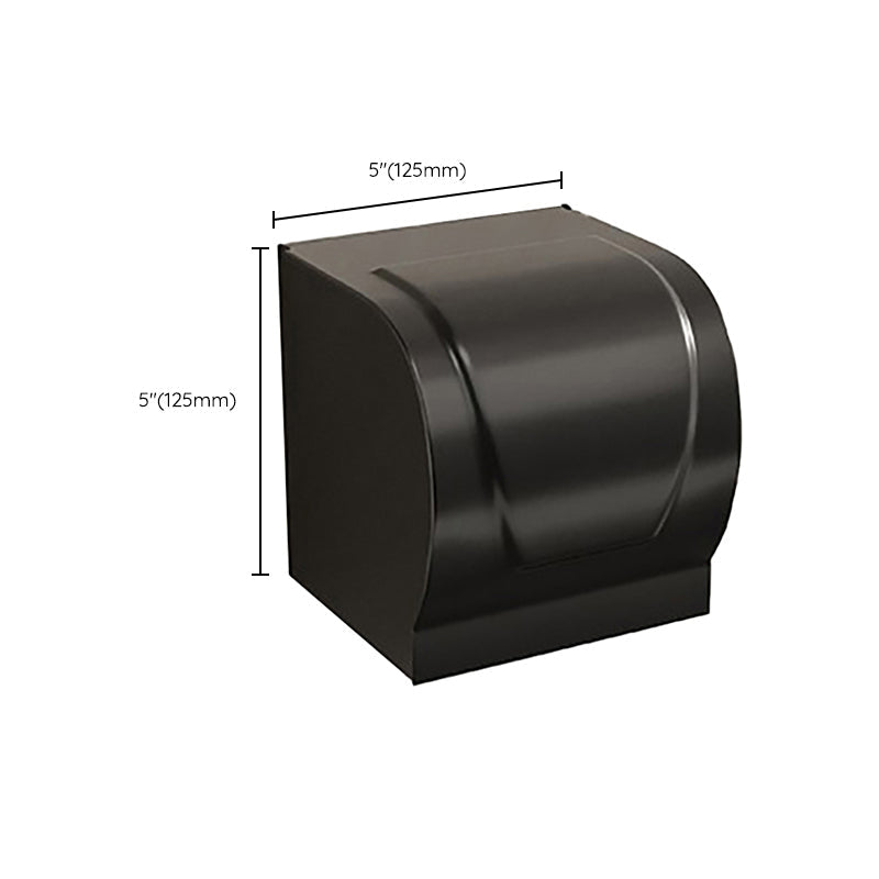 Skorter | Chrome/Black Classic Bathroom Accessories Set Modern Bath Shelf/Towel Bar & Paper Holder