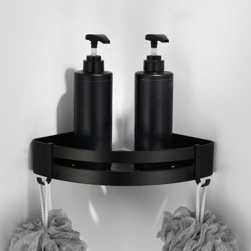 Skorter | Contemporary Bathroom Accessory Set Black Surface Bathrobe Hook/Towel Ring Bar