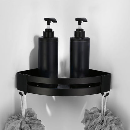 Skorter | Contemporary Bathroom Accessory Set Black Surface Bathrobe Hook/Towel Ring Bar