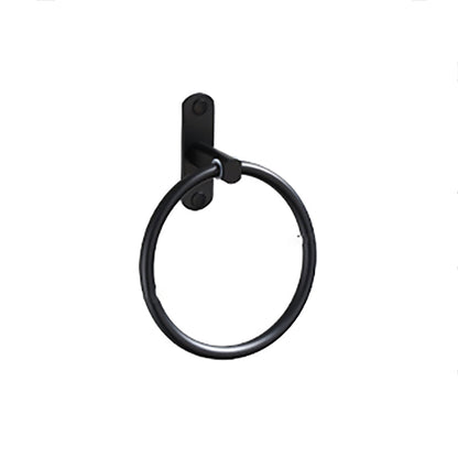 Skorter | Contemporary Bathroom Accessory Set Black Surface Bathrobe Hook/Towel Ring Bar