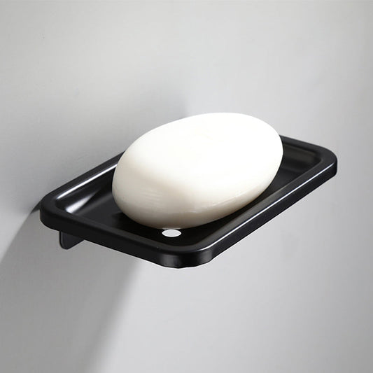 Skorter | Contemporary Bathroom Accessory Set Black Surface Bathrobe Hook/Towel Ring Bar