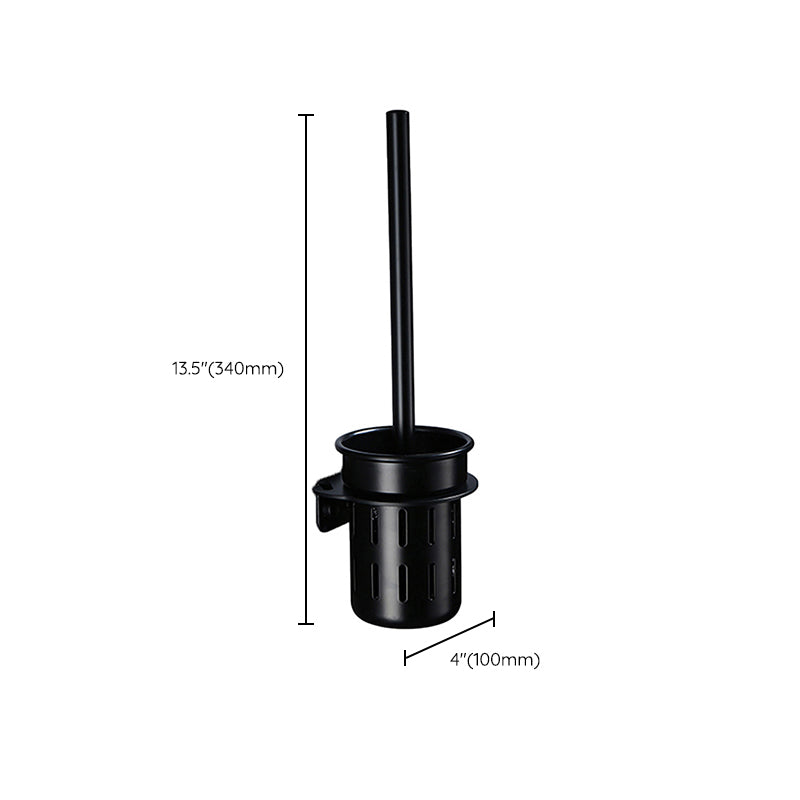 Skorter | Contemporary Bathroom Accessory Set Black Surface Bathrobe Hook/Towel Ring Bar