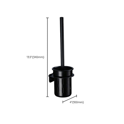 Skorter | Contemporary Bathroom Accessory Set Black Surface Bathrobe Hook/Towel Ring Bar