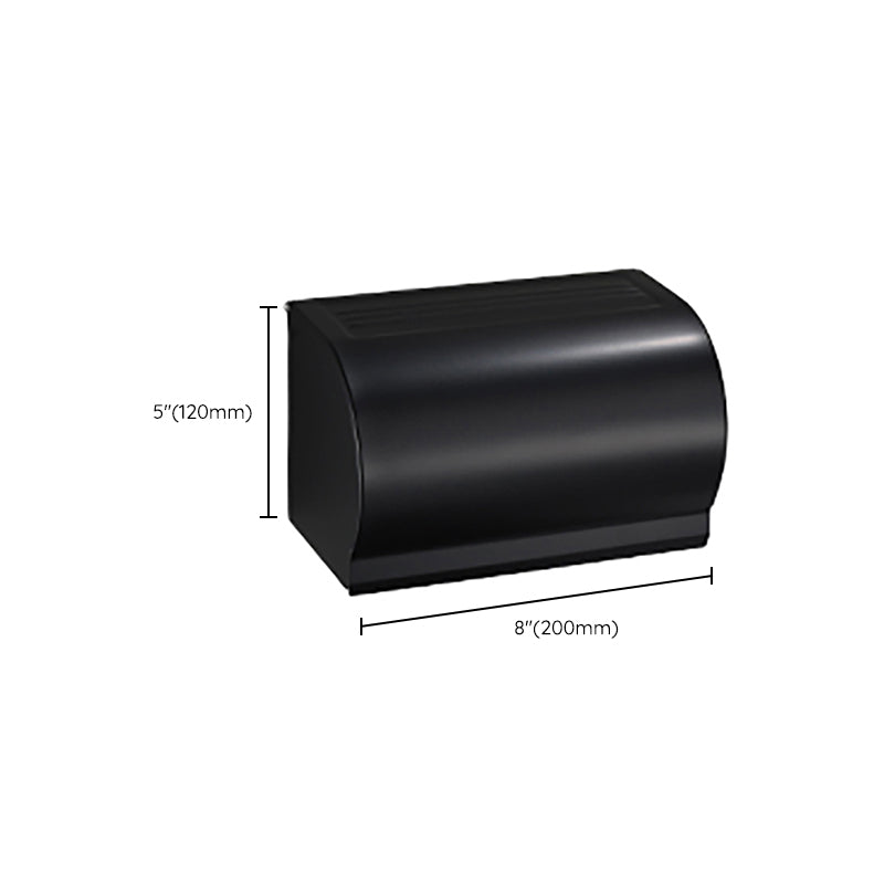 Skorter | Contemporary Bathroom Accessory Set Black Surface Bathrobe Hook/Towel Ring Bar