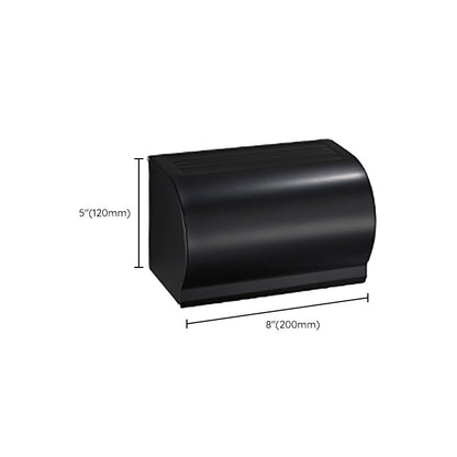 Skorter | Contemporary Bathroom Accessory Set Black Surface Bathrobe Hook/Towel Ring Bar