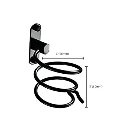 Skorter | Contemporary Bathroom Accessory Set Black Surface Bathrobe Hook/Towel Ring Bar