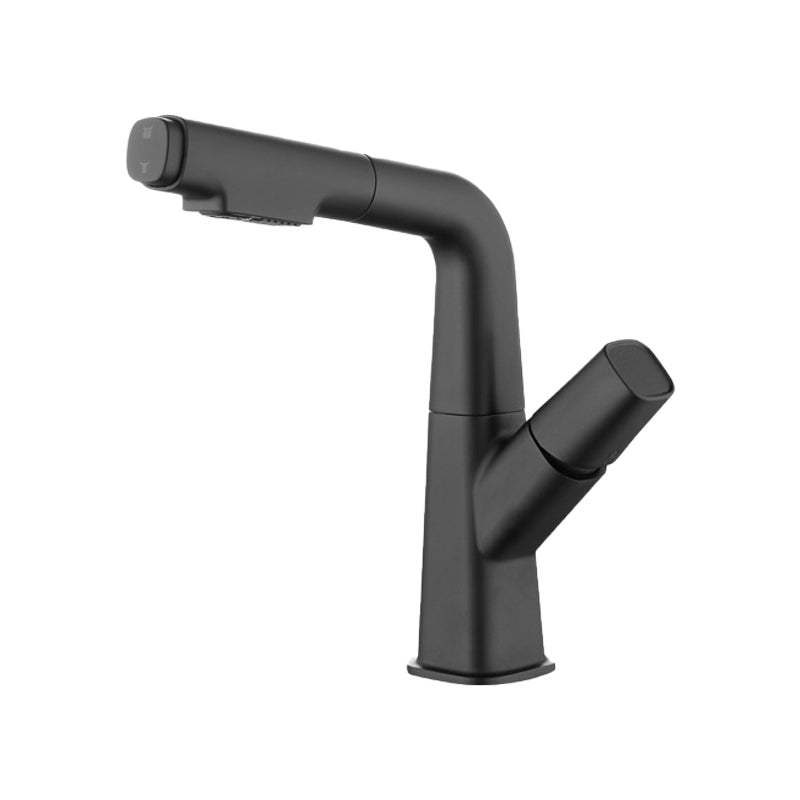 Skorter | Brass Contemporary Faucet Retractable Round Bathroom Faucet