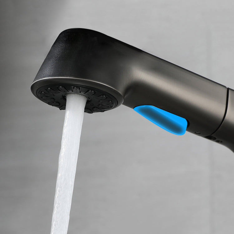 Skorter | Brass Contemporary Faucet Retractable Round Bathroom Faucet