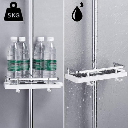 Skorter | Bathroom Rod Shower Shelf Holder