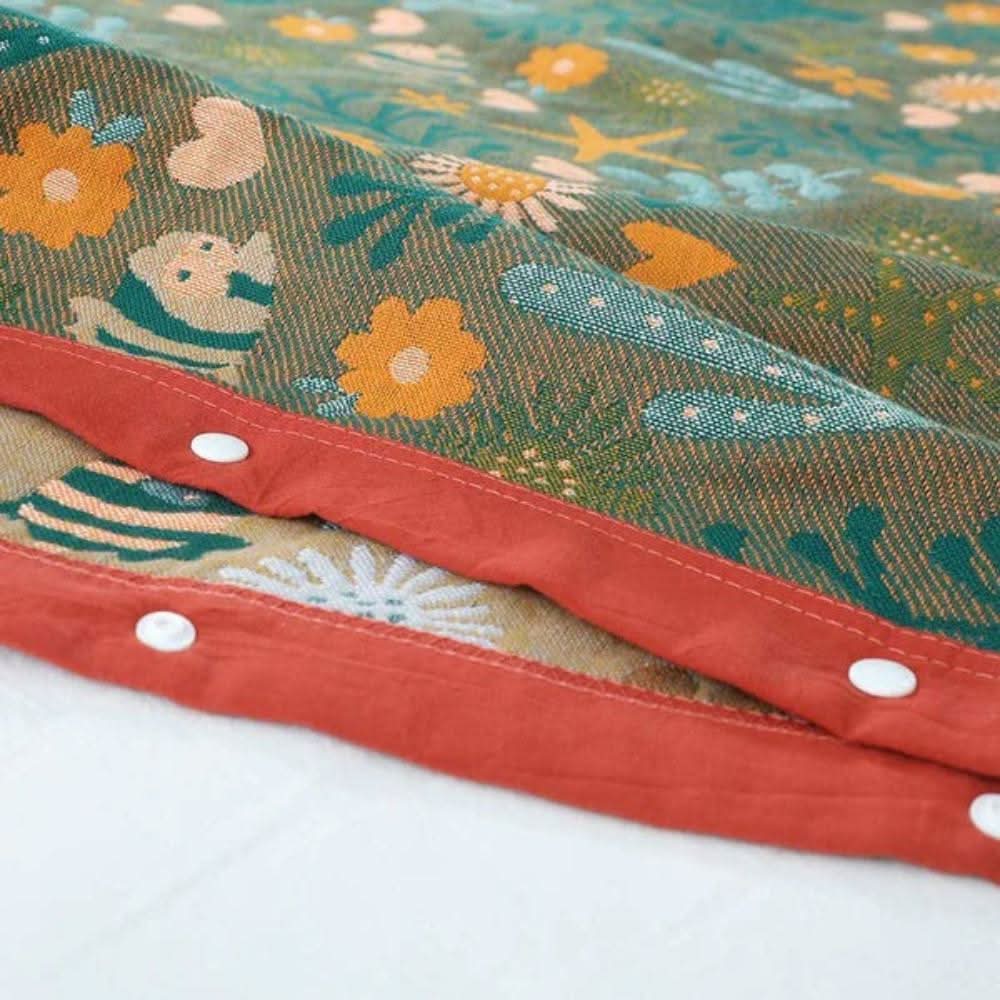 Skorter | Coral Floral Cotton Pillow Sham – Breathable & Reversible