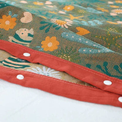 Skorter | Coral Floral Cotton Pillow Sham – Breathable & Reversible