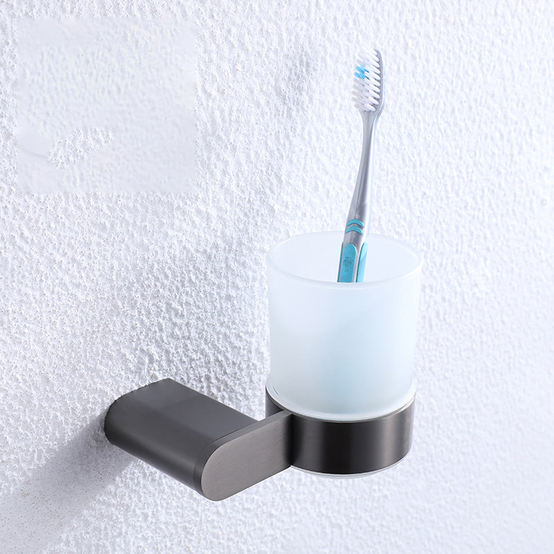 Skorter | Dark gray modern bathroom accessory set stainless steel bathroom accessory set