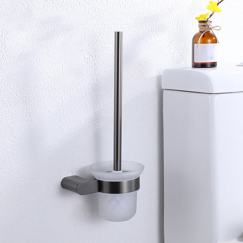 Skorter | Dark gray modern bathroom accessory set stainless steel bathroom accessory set