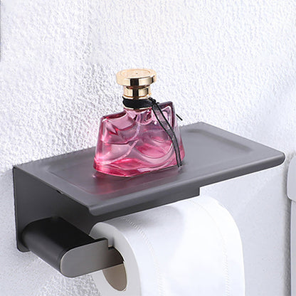 Skorter | Dark gray modern bathroom accessory set stainless steel bathroom accessory set