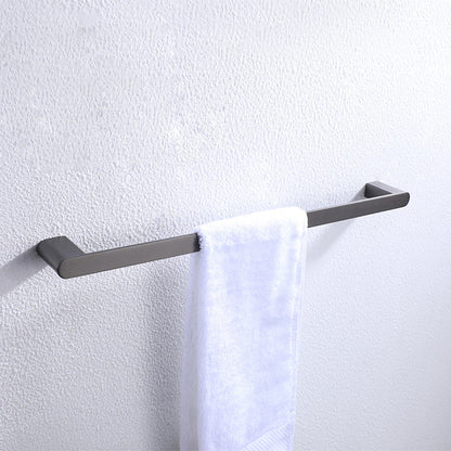 Skorter | Dark gray modern bathroom accessory set stainless steel bathroom accessory set