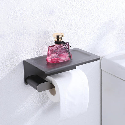 Skorter | Dark Gray Modern Bathroom Accessory Set Stainless Steel Bathroom Accessory Set