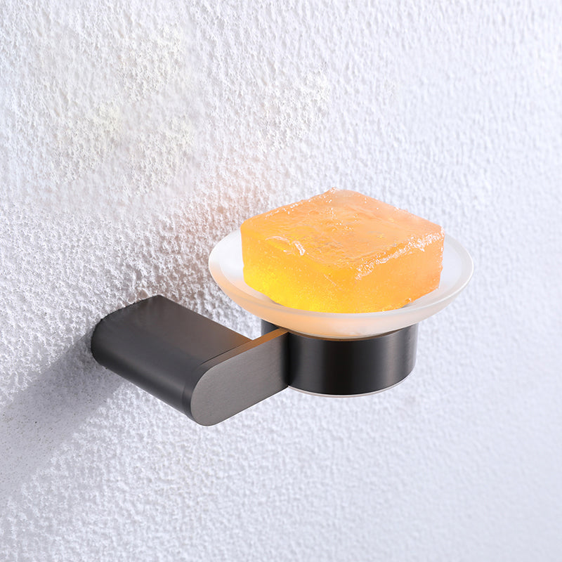 Skorter | Dark gray modern bathroom accessory set stainless steel bathroom accessory set