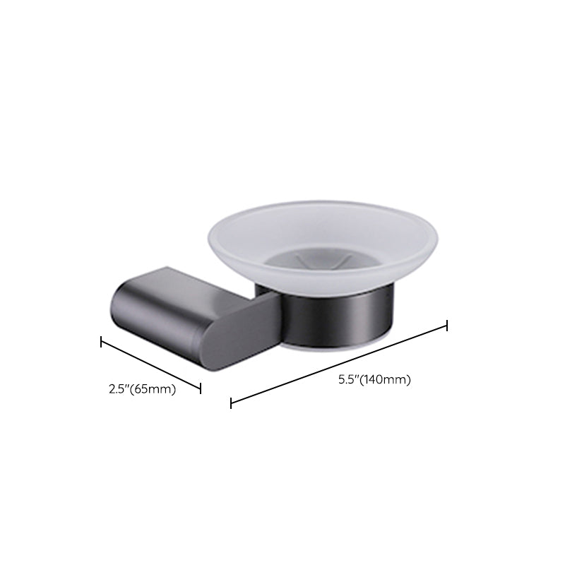 Skorter | Dark gray modern bathroom accessory set stainless steel bathroom accessory set
