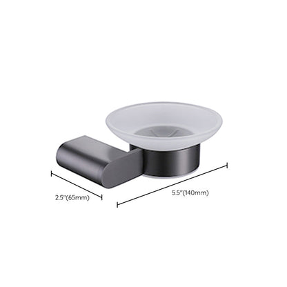 Skorter | Dark gray modern bathroom accessory set stainless steel bathroom accessory set