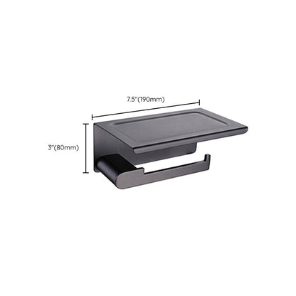 Skorter | Dark Gray Modern Bathroom Accessory Set Stainless Steel Bathroom Accessory Set