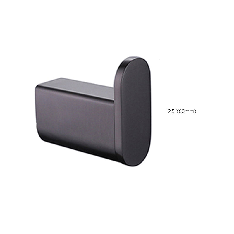 Skorter | Dark Gray Modern Bathroom Accessory Set Stainless Steel Bathroom Accessory Set