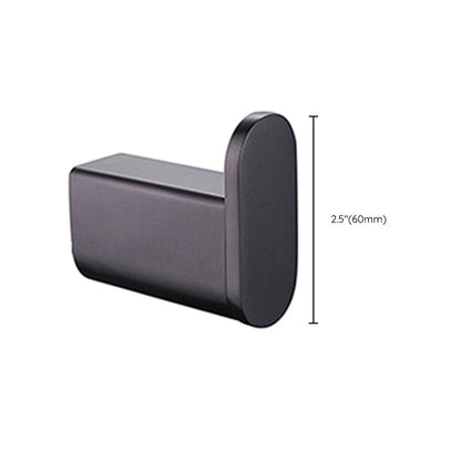 Skorter | Dark Gray Modern Bathroom Accessory Set Stainless Steel Bathroom Accessory Set