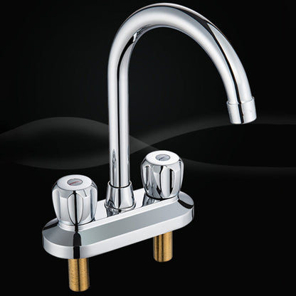Skorter | 2-Handle Modern Vessel Sink Faucet Three-Way Bathroom Faucet