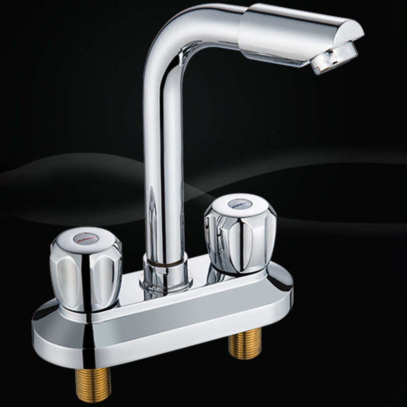 Skorter | 2-Handle Modern Vessel Sink Faucet Three-Way Bathroom Faucet