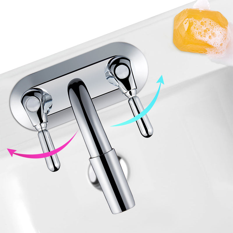 Skorter | 2-Handle Modern Vessel Sink Faucet Three-Way Bathroom Faucet