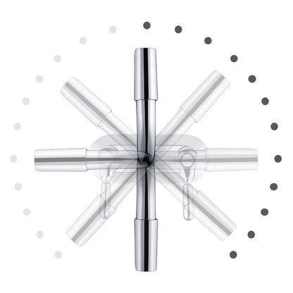 Skorter | 2-Handle Modern Vessel Sink Faucet Three-Way Bathroom Faucet