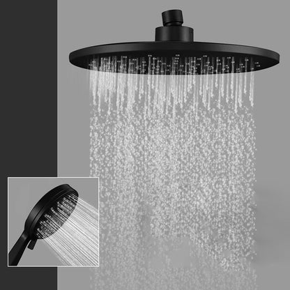 Skorter | Contemporary Black Round Showerhead Combo Rain Shower Hand Shower