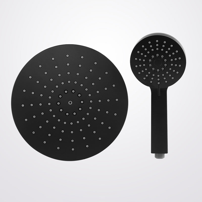 Skorter | Contemporary Black Round Showerhead Combo Rain Shower Hand Shower