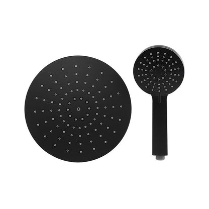 Skorter | Contemporary Black Round Showerhead Combo Rain Shower Hand Shower