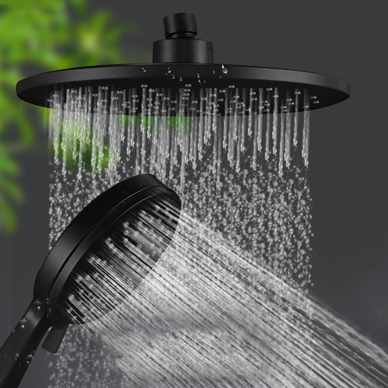 Skorter | Contemporary Black Round Showerhead Combo Rain Shower Hand Shower