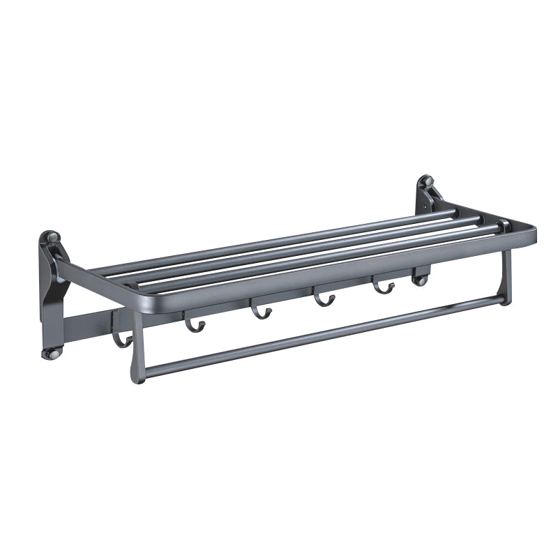 Skorter | Matt gray bathroom accessory set bathroom shelf/towel holder & paper holder included