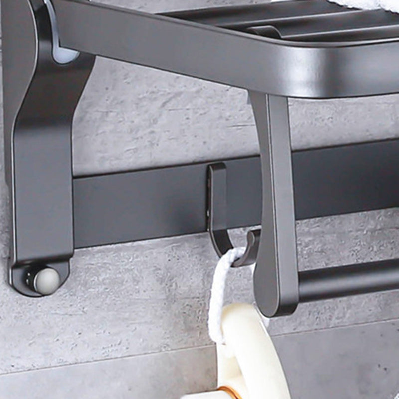 Skorter | Matt gray bathroom accessory set bathroom shelf/towel holder & paper holder included