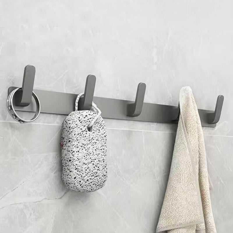 Skorter | Matt gray bathroom accessory set bathroom shelf/towel holder & paper holder included