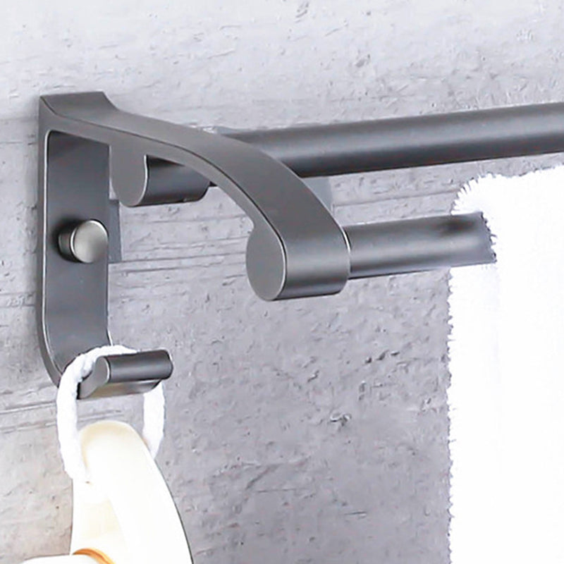 Skorter | Matt gray bathroom accessory set bathroom shelf/towel holder & paper holder included