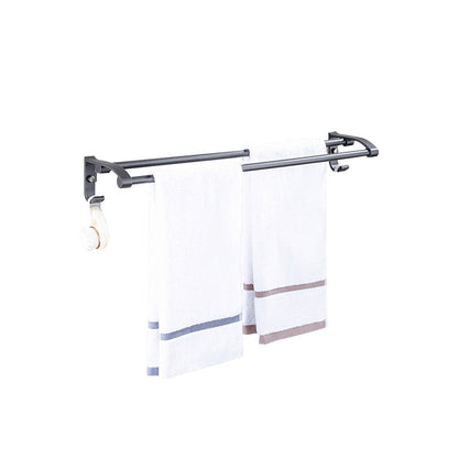 Skorter | Matt gray bathroom accessory set bathroom shelf/towel holder & paper holder included
