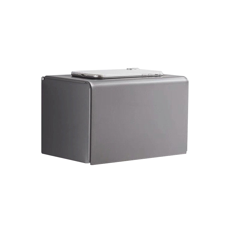 Skorter | Matt gray bathroom accessory set bathroom shelf/towel holder & paper holder included