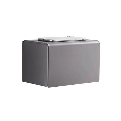 Skorter | Matt gray bathroom accessory set bathroom shelf/towel holder & paper holder included