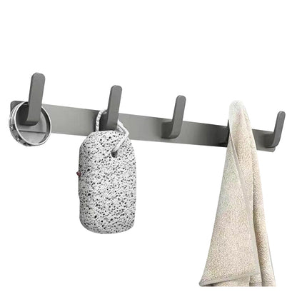 Skorter | Matt gray bathroom accessory set bathroom shelf/towel holder & paper holder included