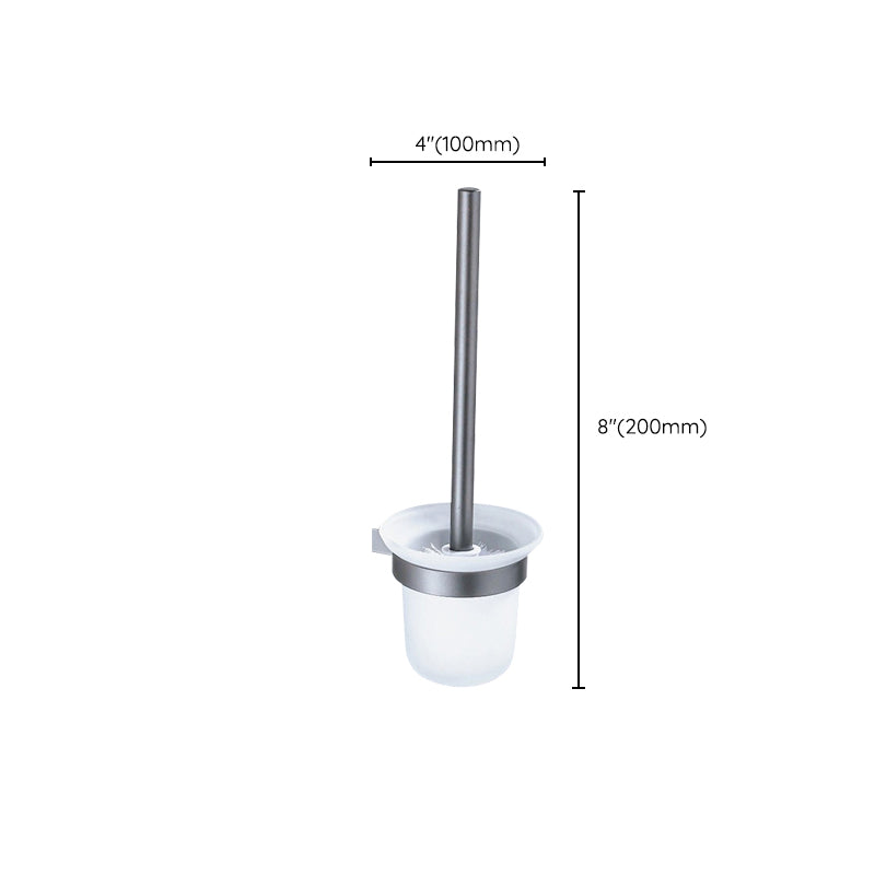 Skorter | Matt gray bathroom accessory set bathroom shelf/towel holder & paper holder included