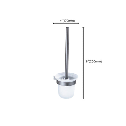 Skorter | Matt gray bathroom accessory set bathroom shelf/towel holder & paper holder included