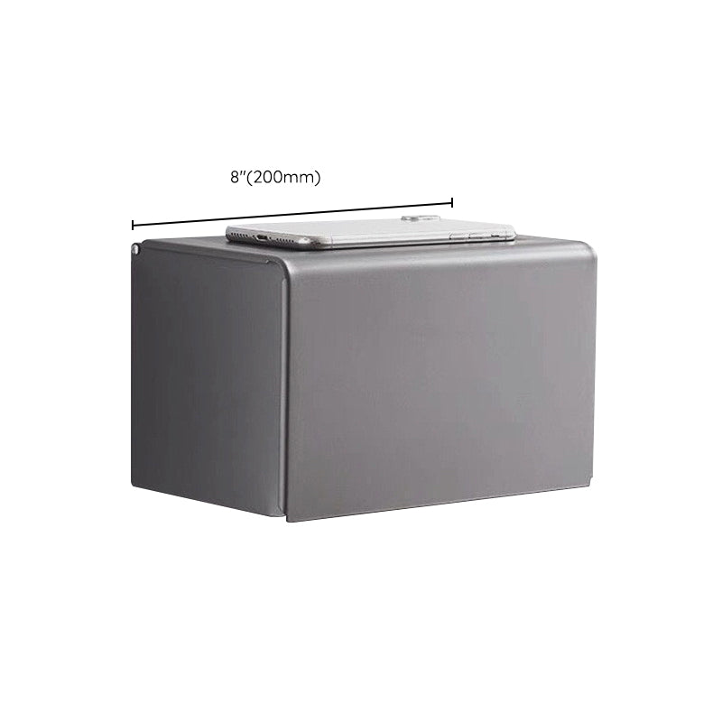 Skorter | Matt gray bathroom accessory set bathroom shelf/towel holder & paper holder included