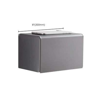 Skorter | Matt gray bathroom accessory set bathroom shelf/towel holder & paper holder included