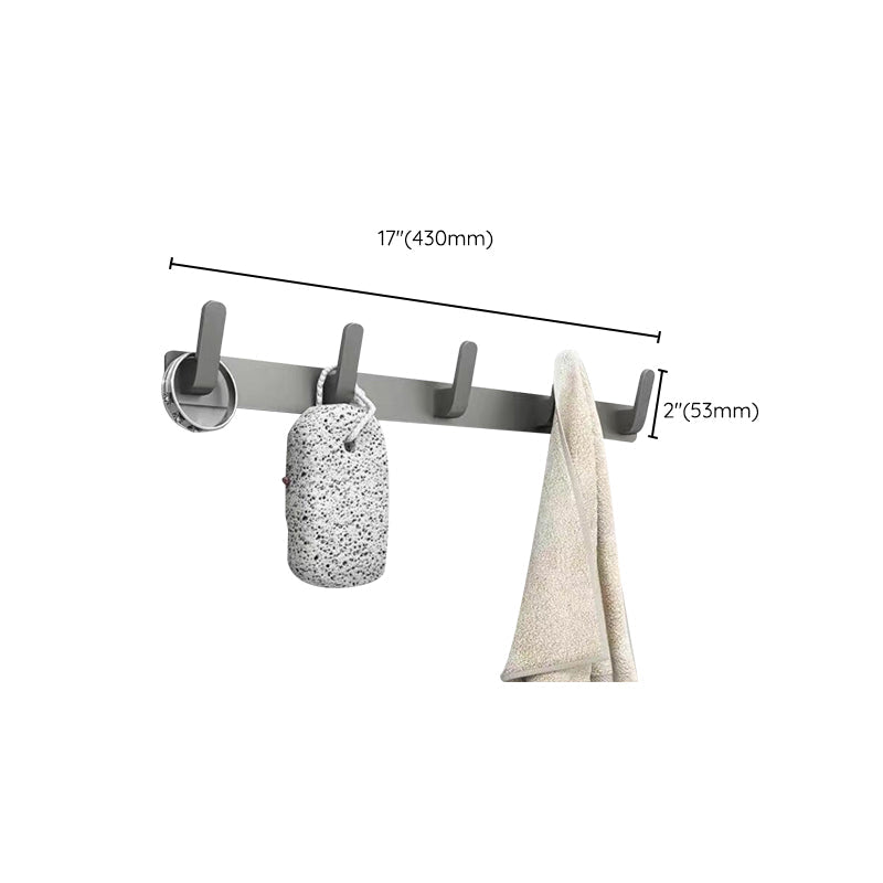 Skorter | Matt gray bathroom accessory set bathroom shelf/towel holder & paper holder included