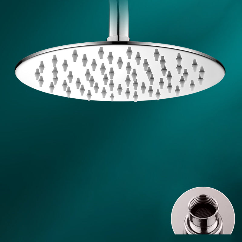 Skorter | Black round fixed shower head Modern design wall-mounted shower head